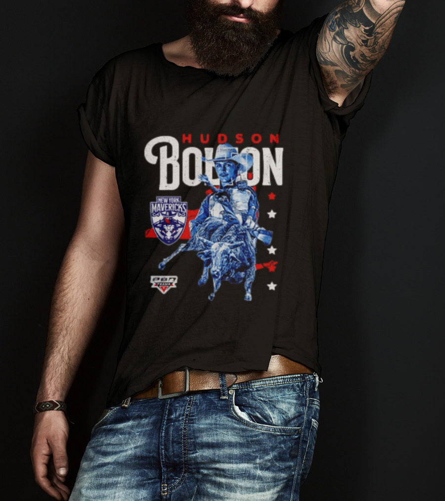 Hudson Bolton New York Mavericks PBR Teams Rodeo Champion T-Shirt