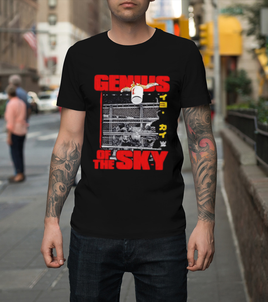 Genius Of The Sky Iyo Sky WWE Trash Can Flip T-Shirt