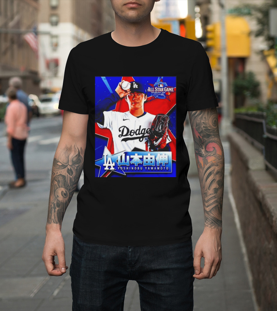 Los Angeles Dodgers Yoshinobu Yamamoto 2026 All Star Game Baseball T-Shirt