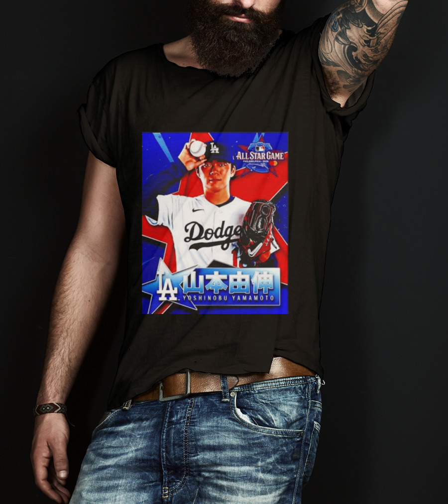 Los Angeles Dodgers Yoshinobu Yamamoto 2026 All Star Game Baseball T-Shirt