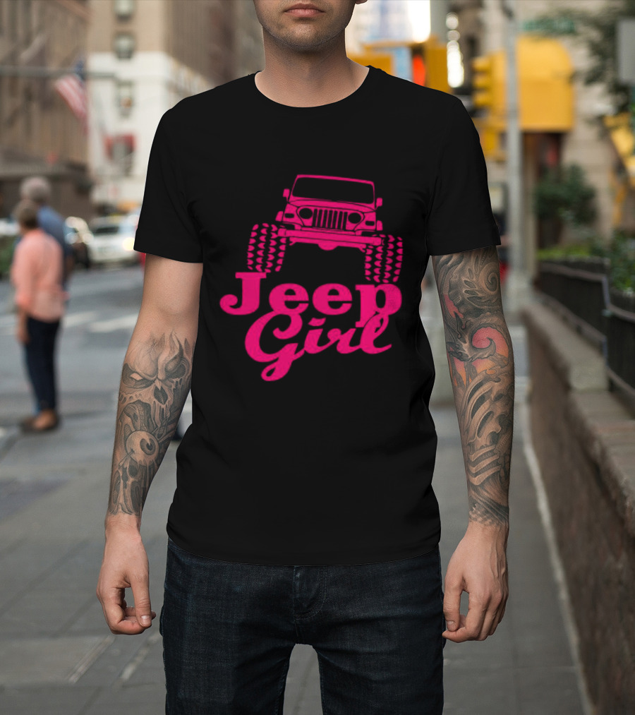 Jeep Girl Off Road Adventure Enthusiast Tire Tread T-Shirt