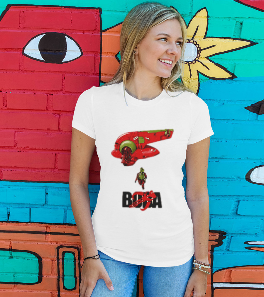 Bobakira Star Wars Boba Fett Mashup Slave I Spaceship And Armor T-Shirt