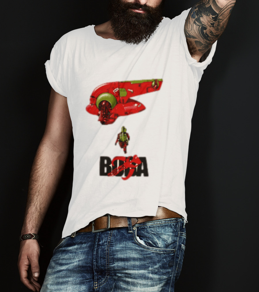 Bobakira Star Wars Boba Fett Mashup Slave I Spaceship And Armor T-Shirt