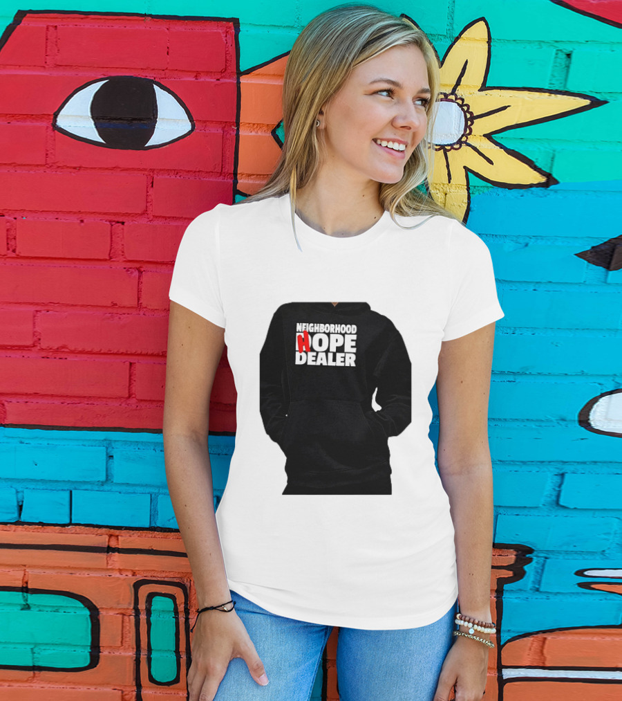 Neighborhood Hope Dealer Bold Red And White T-Shirt