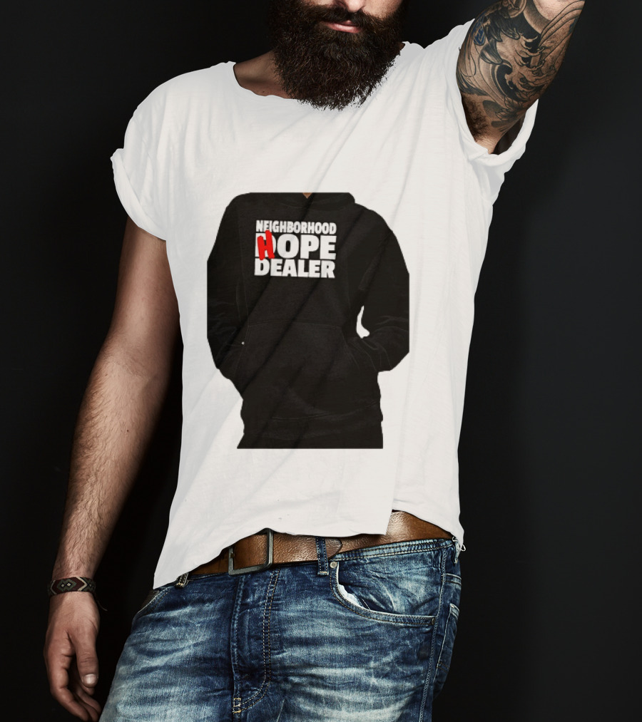 Neighborhood Hope Dealer Bold Red And White T-Shirt