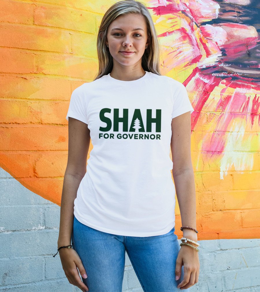 SHAH For Governor 2026 Tree T-Shirt