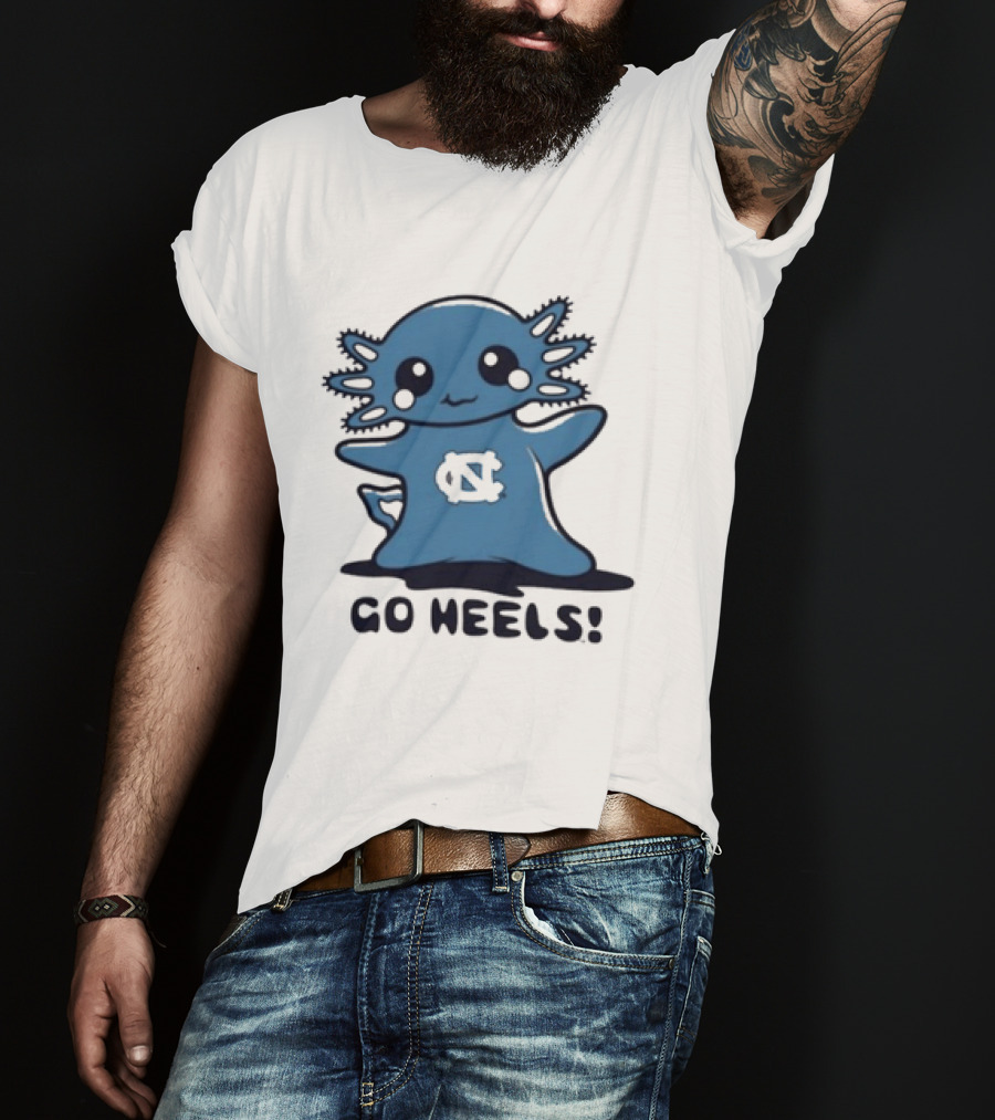 UNC Axolotl Go Heels Cute College Sports T-Shirt