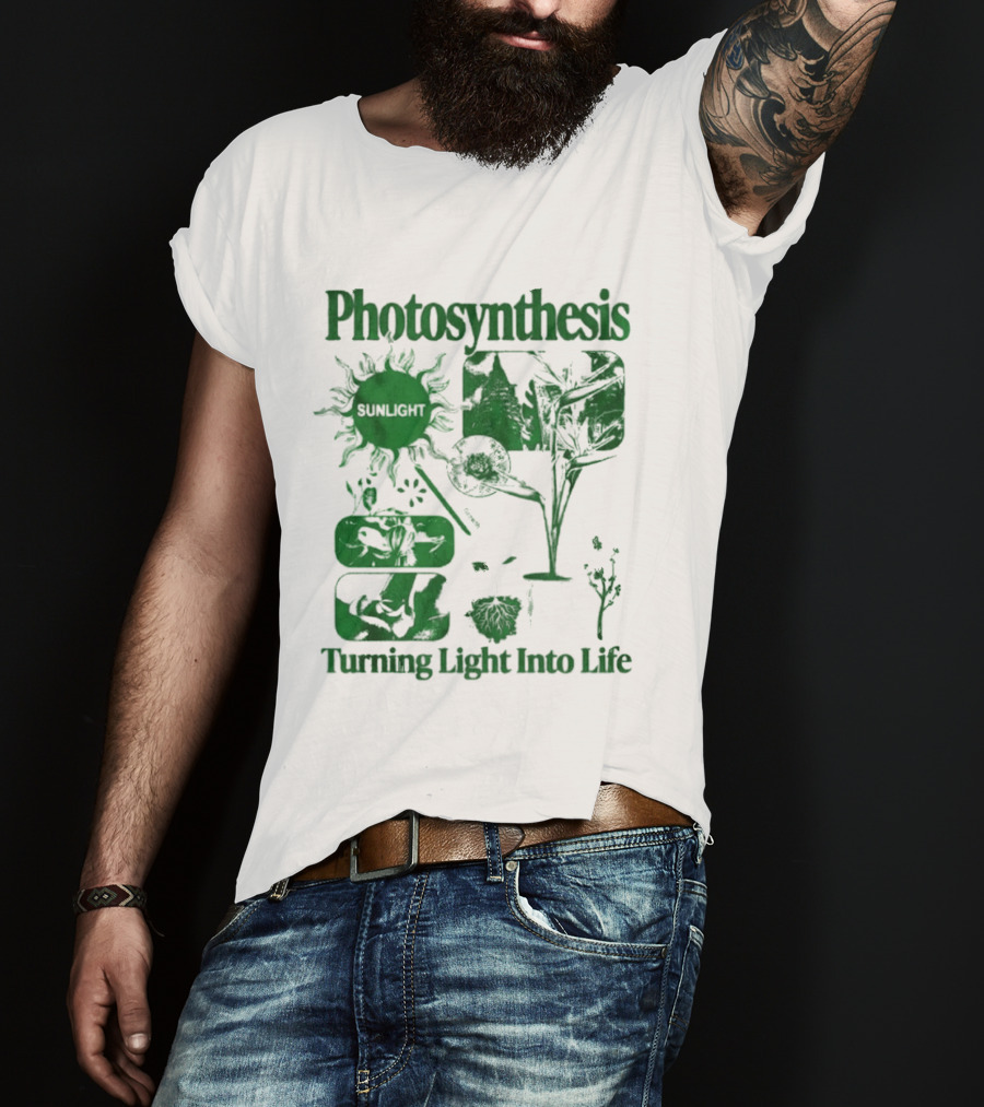 Photosynthesis Turning Light Into Life Science Botanical Diagrams T-Shirt