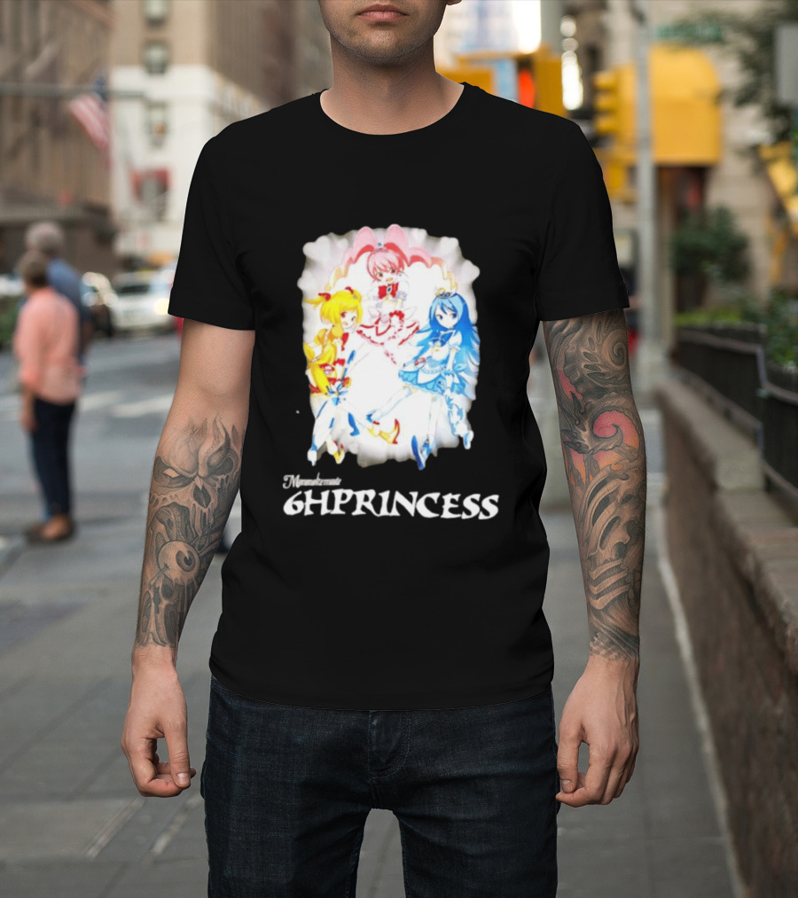 Mononoke 6HPPrincess Anime Characters Colorful Trio T-Shirt