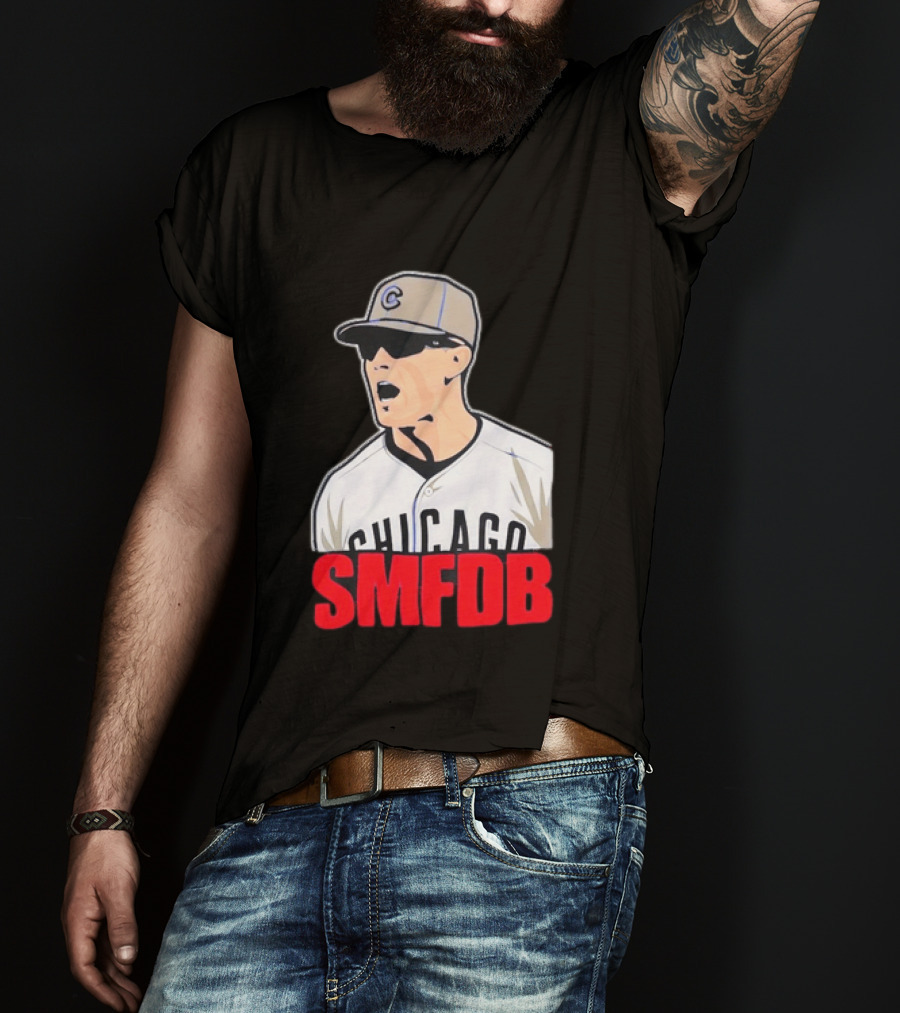 Chicago Cubs SMFDB Manager Yelling Iconic Baseball Team Fan T-Shirt