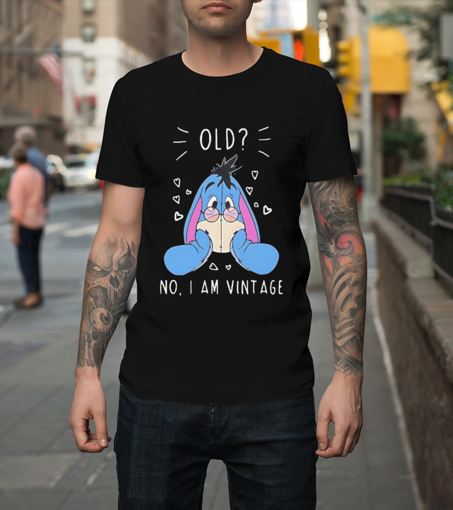 Old No I Am Vintage Disney Eeyore Wearing Glasses T-Shirt