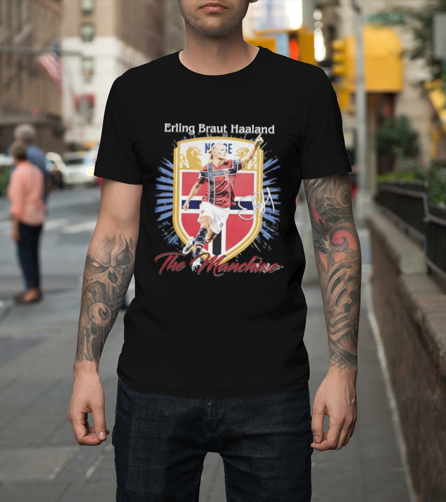 Erling Braut Haaland Norway National Team The Manchine Norway T-Shirt