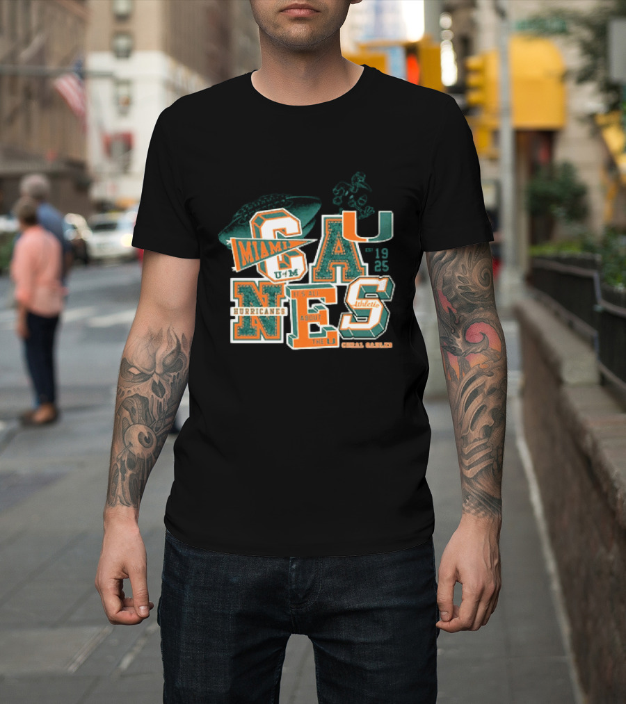 Miami Hurricanes U Coral Gables Athletic Football Team It's All About The U T-Shirt