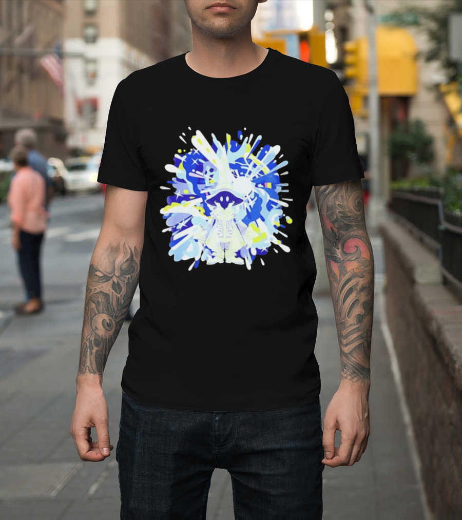 Vivi Ornitier Final Fantasy Black Mage Magic Stars Explosion T-Shirt