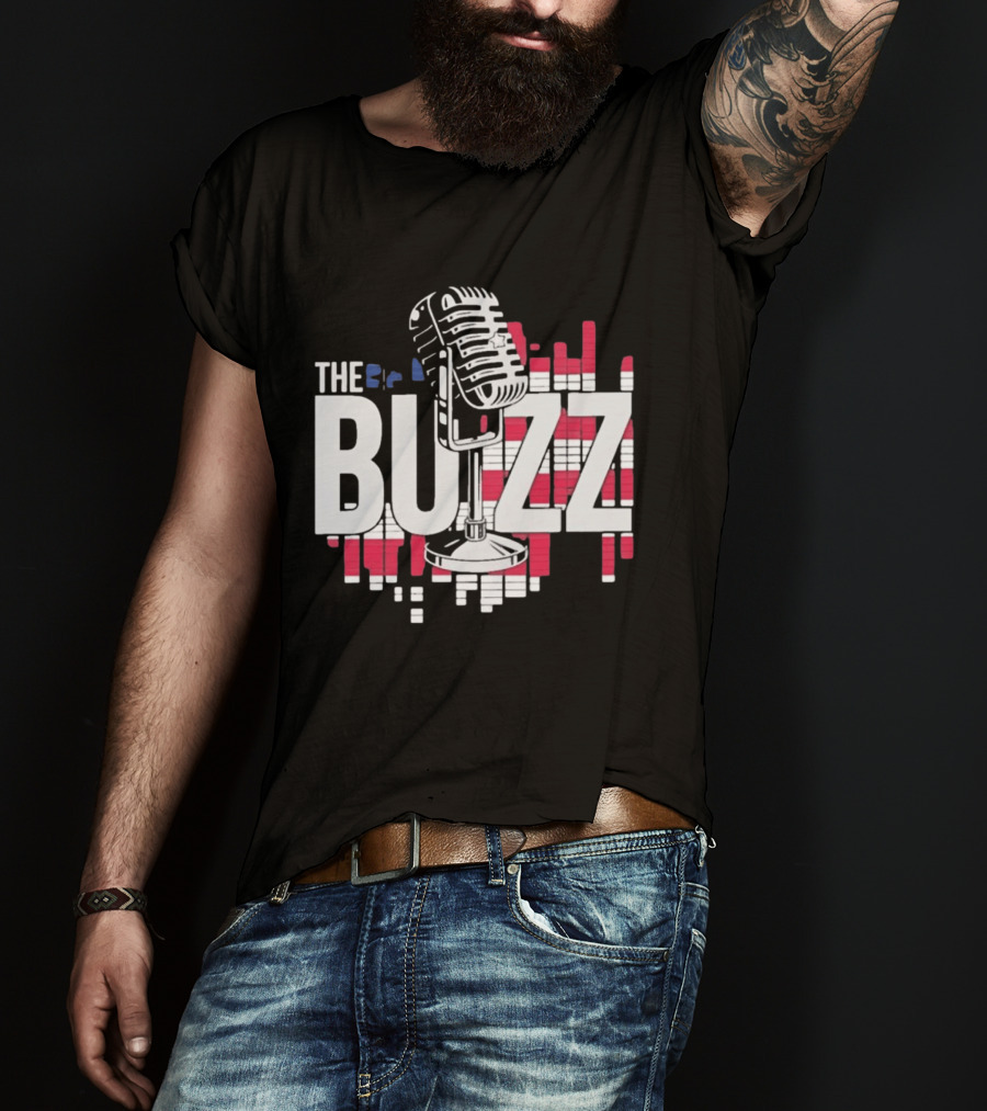 Podcast The Buzz Microphone T-Shirt