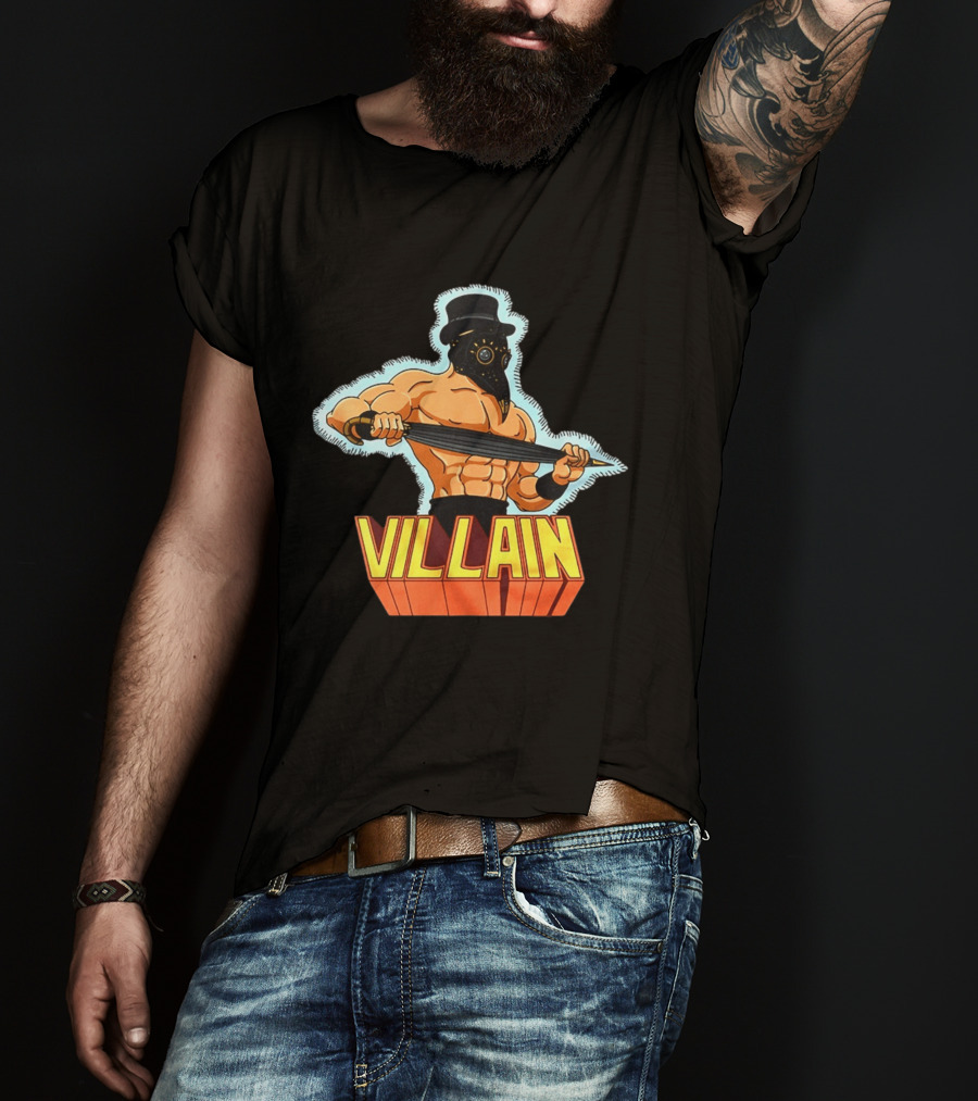 Villain Plague Doctor Warrior With Sword T-Shirt