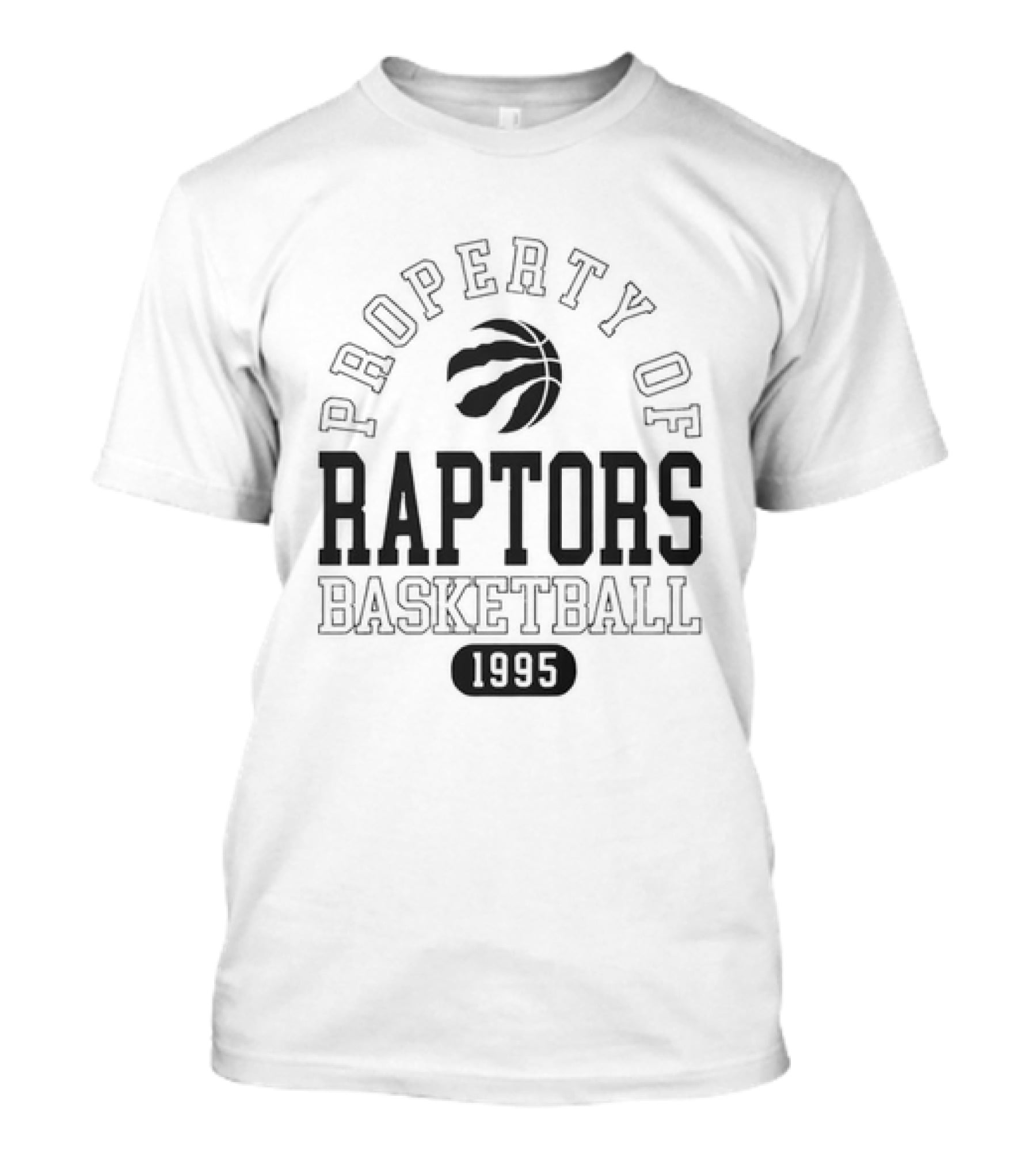 Property Of Raptors Basketball 1995 Toronto Raptors Retro Vintage NBA T-Shirt