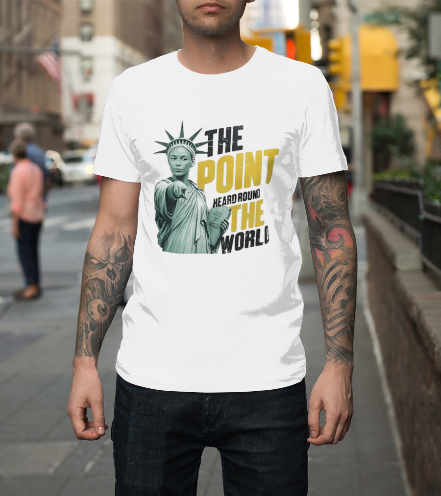 The Point Heard Round The World Statue Of Liberty Sophie Cunningham Indiana Fever T-Shirt