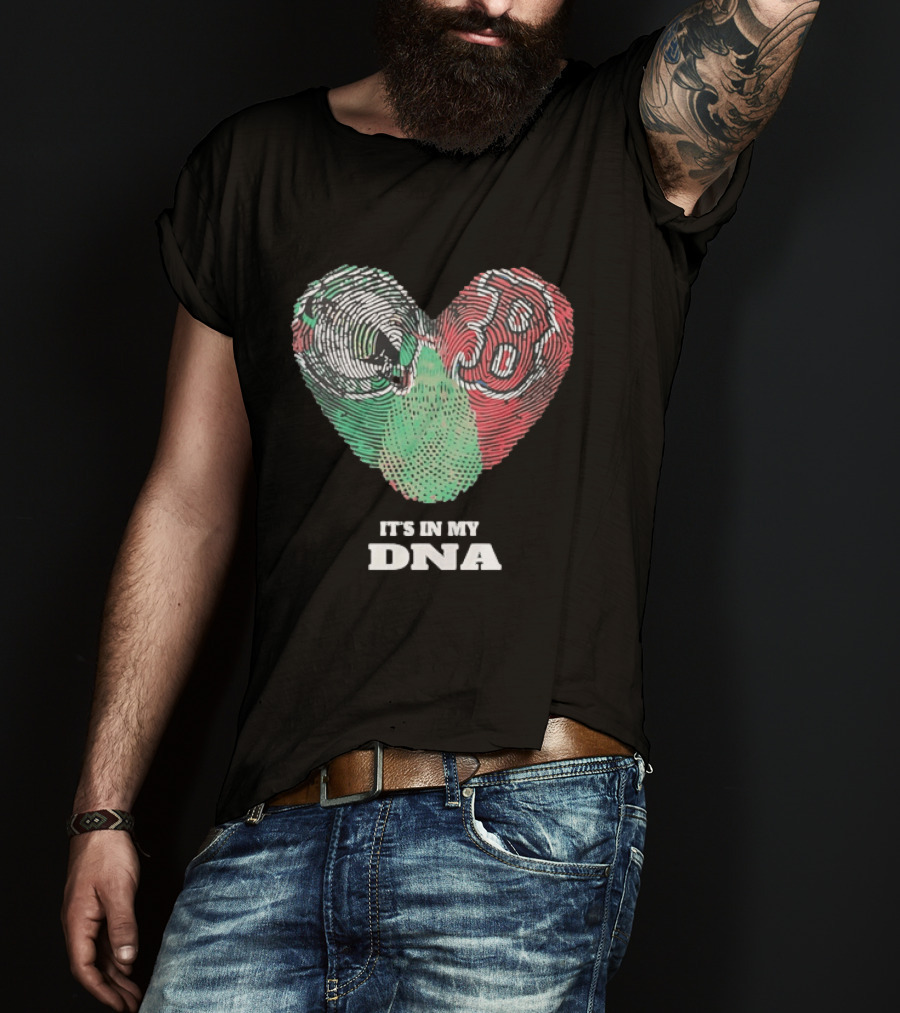 It’s In My DNA Heart Flag T-Shirt