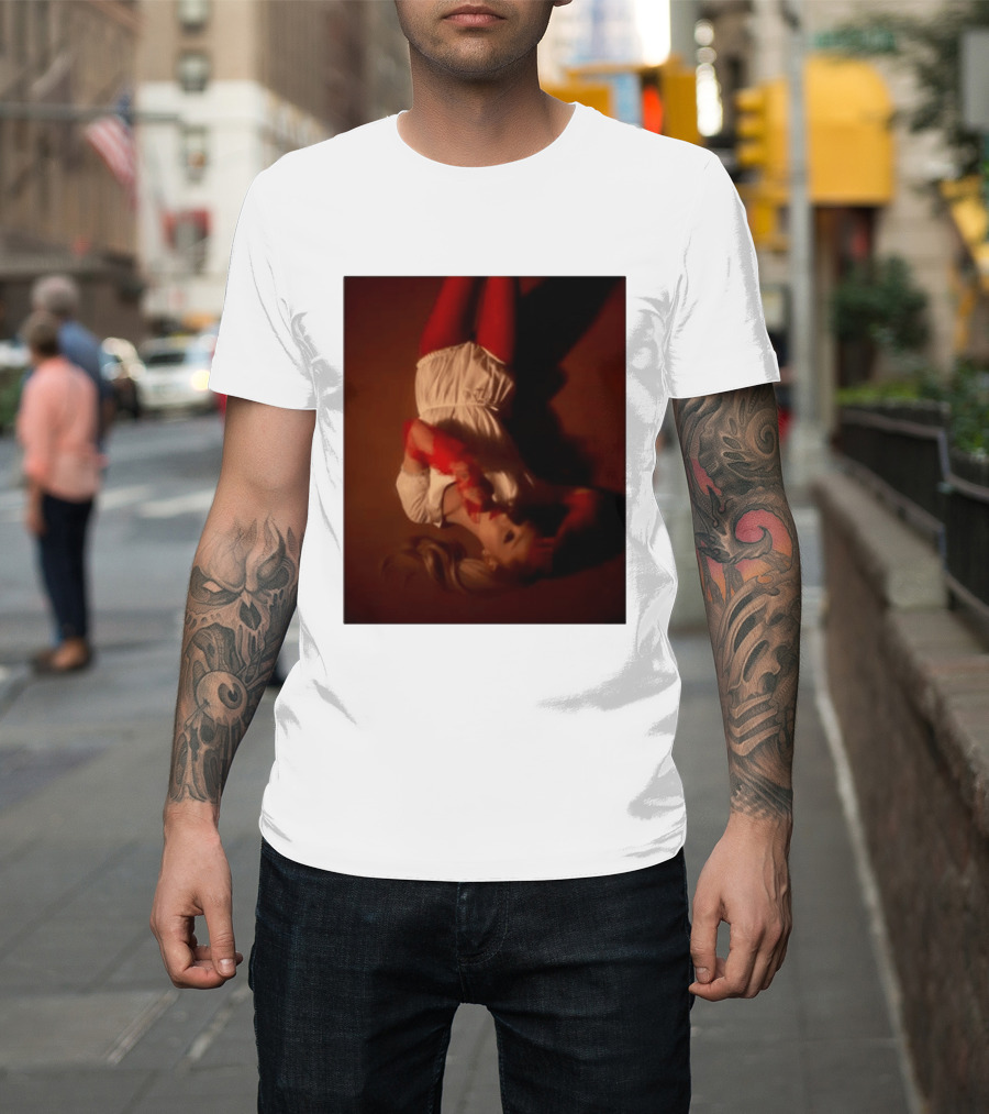 Ariana Grande Red And White Eternal Sunshine Aesthetic T-Shirt