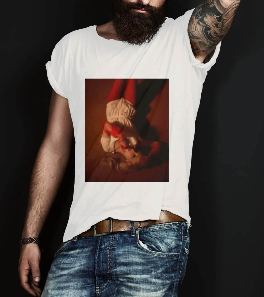 Ariana Grande Red And White Eternal Sunshine Aesthetic T-Shirt