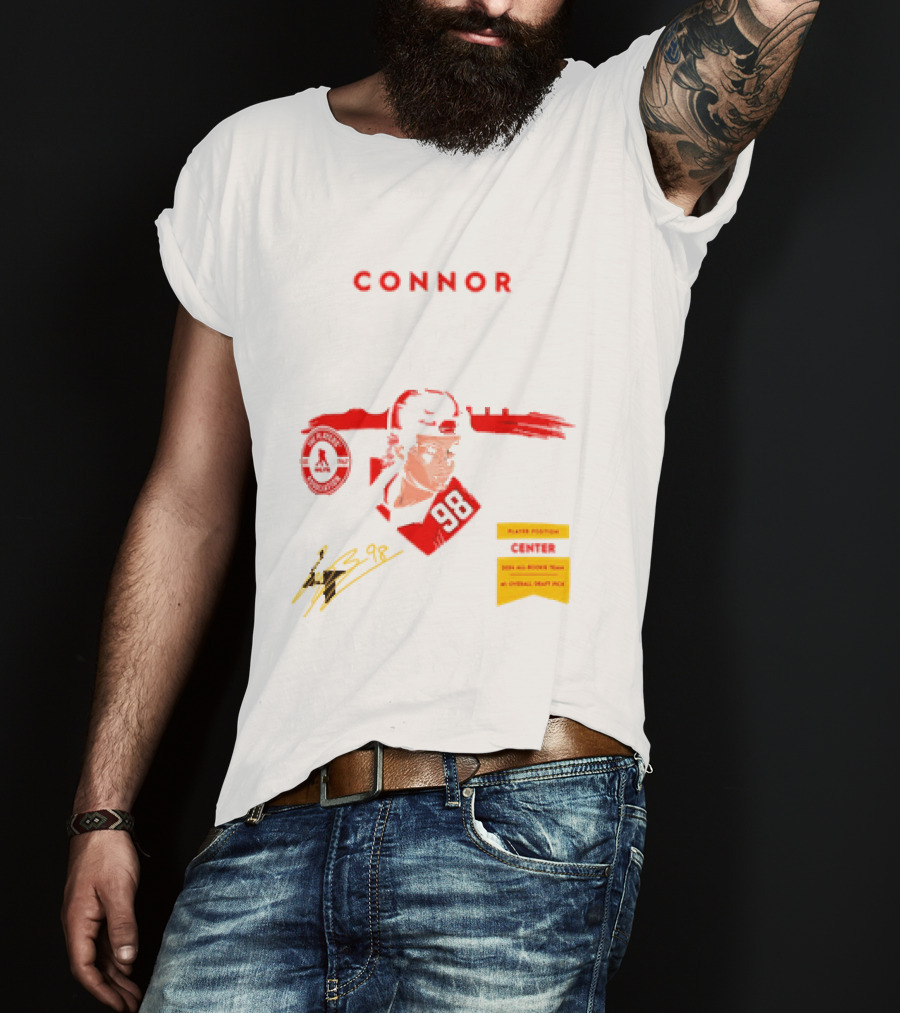 Connor Bedard Chicago Blackhawks #98 Rookie Spotlight Player Position Draft Pick T-Shirt