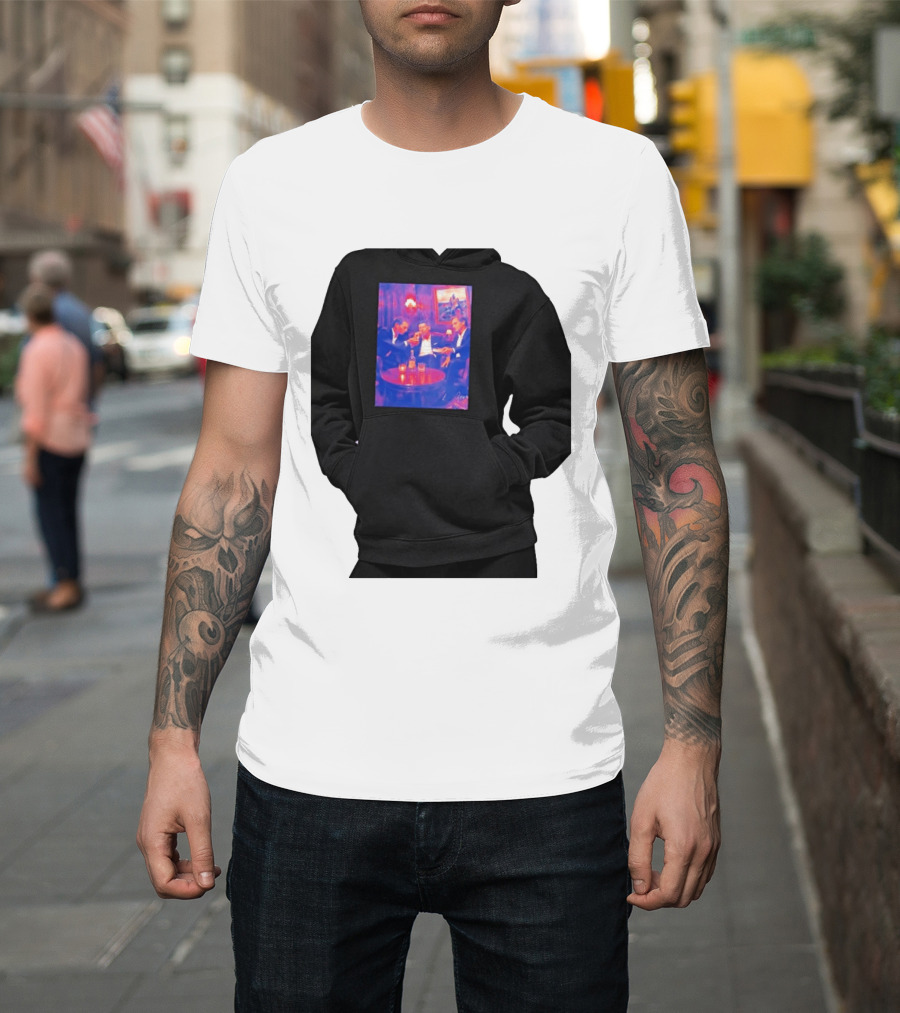 Rafael Nadal Novak Djokovic Roger Federer Tennis Legends The Big Three Iconic Gathering T-Shirt