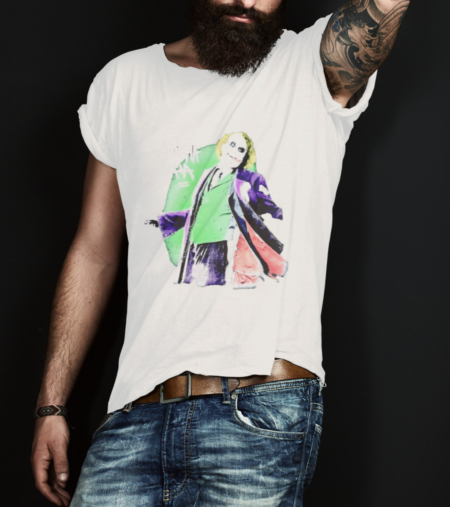 Joker The Dark Knight Ha Ha Ha Iconic Villain Laugh T-Shirt
