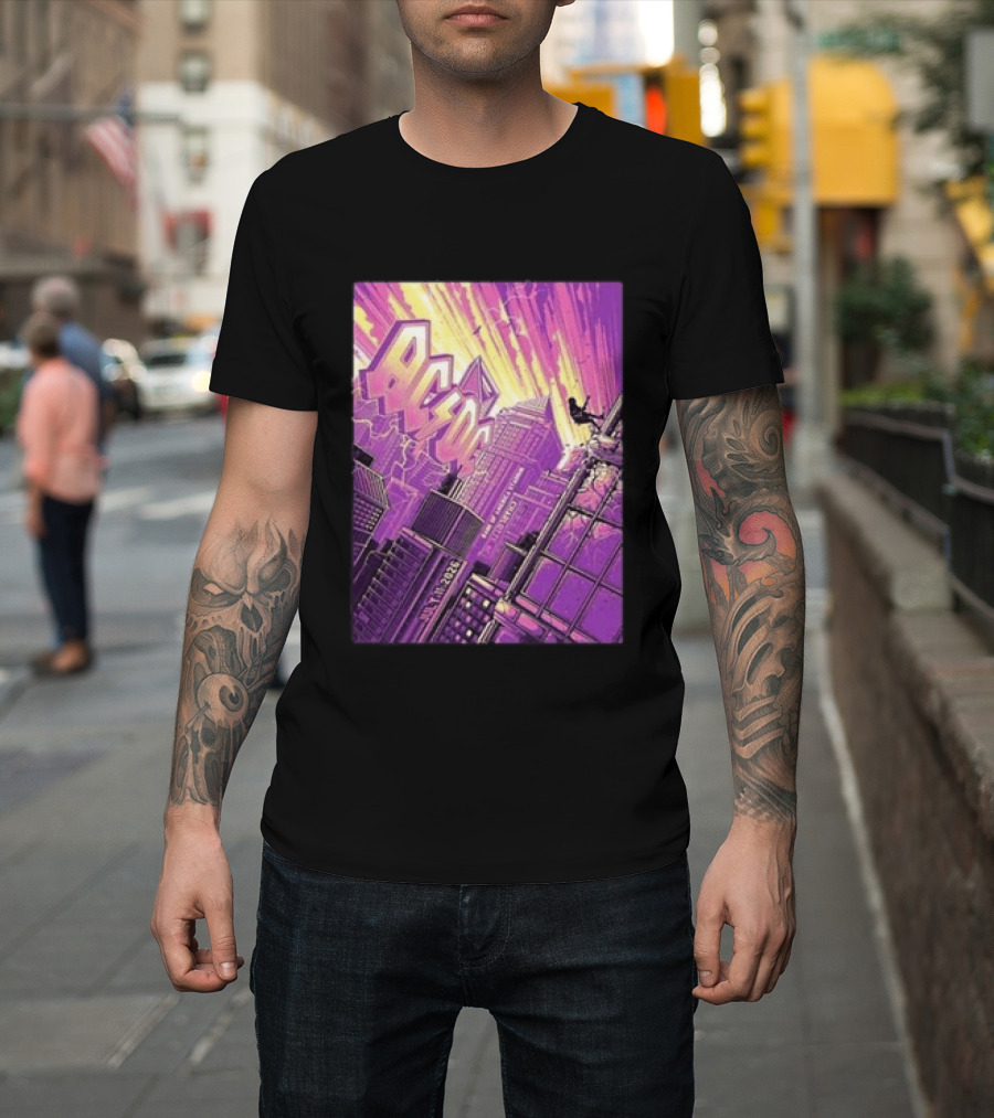 ACDC Charlotte PWR Up North America Tour July 11 2026 Skyline T-Shirt