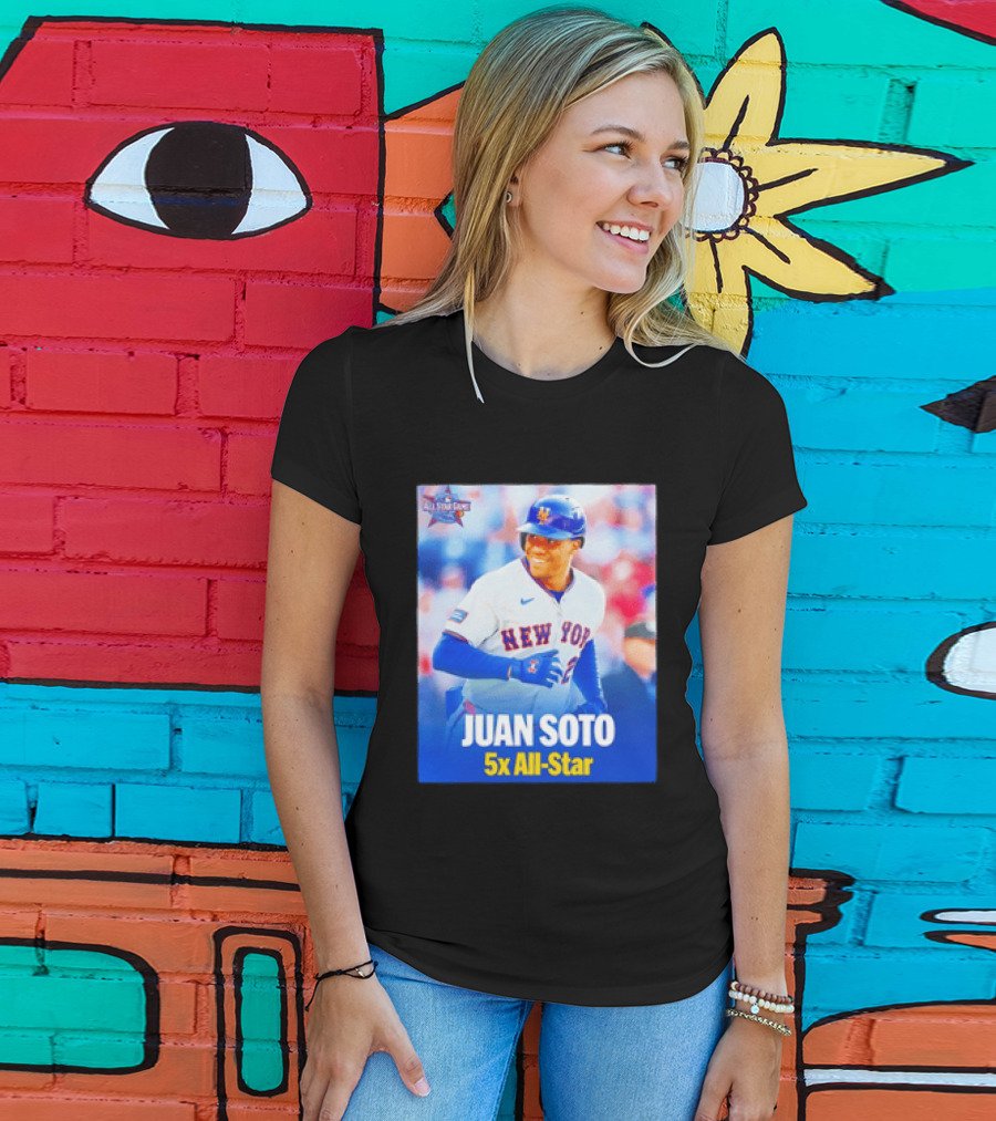 All Star Game 2026 New York Mets Juan Soto 5x All Star T-Shirt