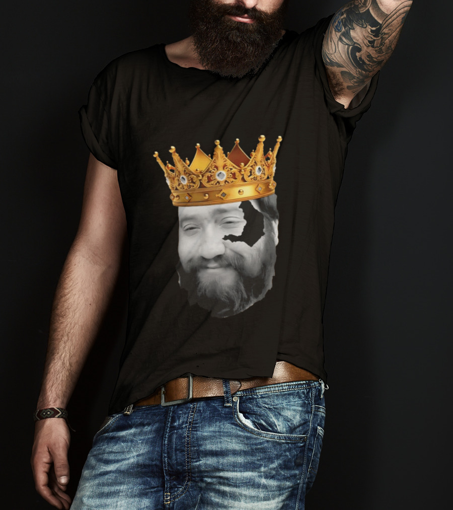King Santori Cincinnati Bengals Crowned Beard Patch T-Shirt