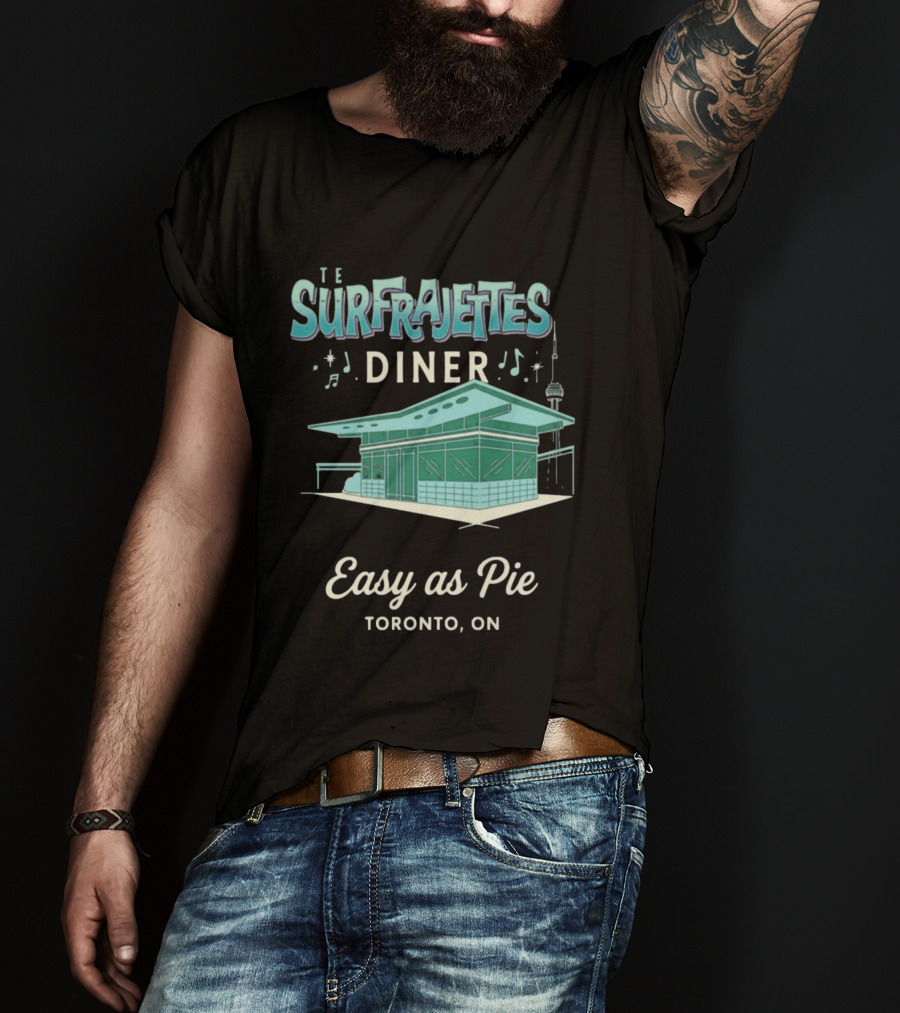 The Surfrajettes Diner Easy As Pie Toronto ON T-Shirt