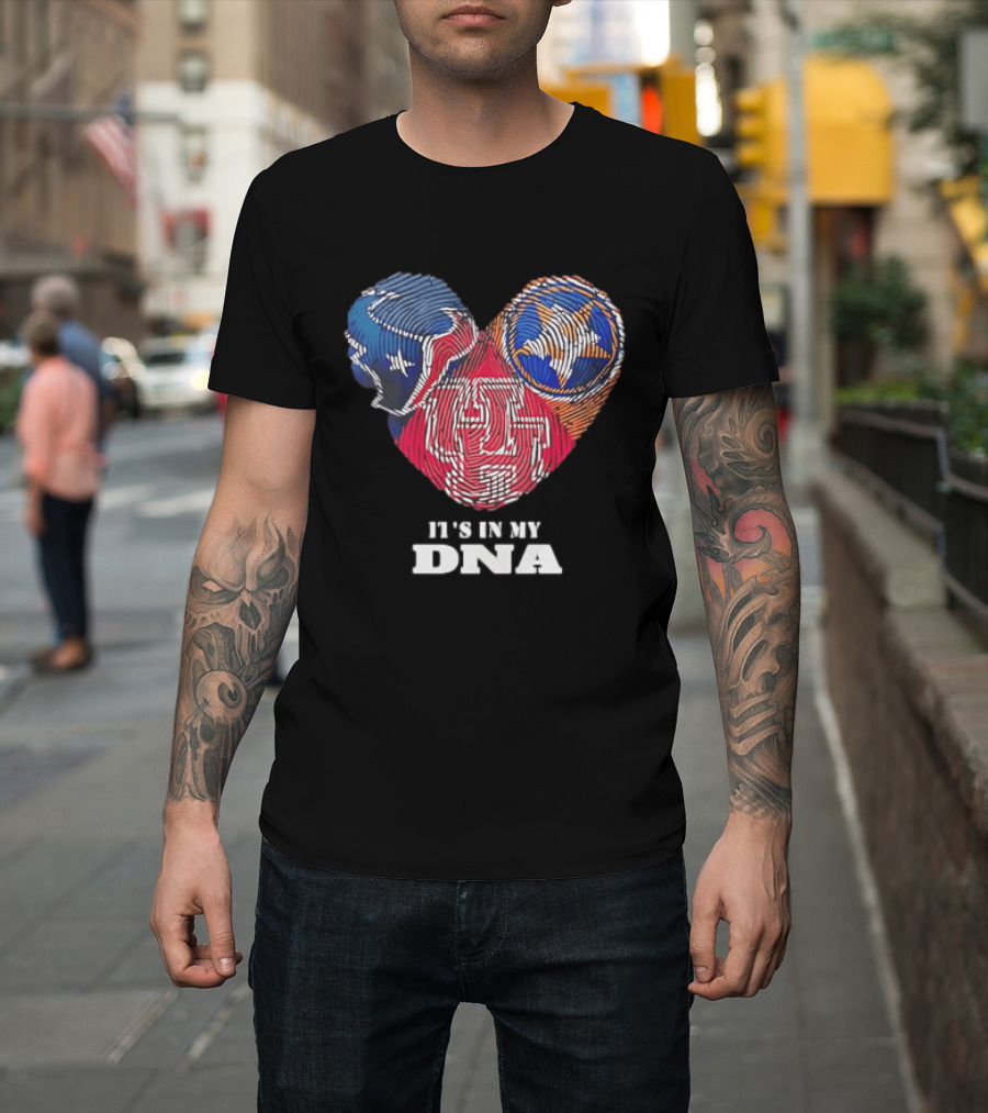 Houston Texans Tennessee Titans It's In My DNA Football Fan T-Shirt