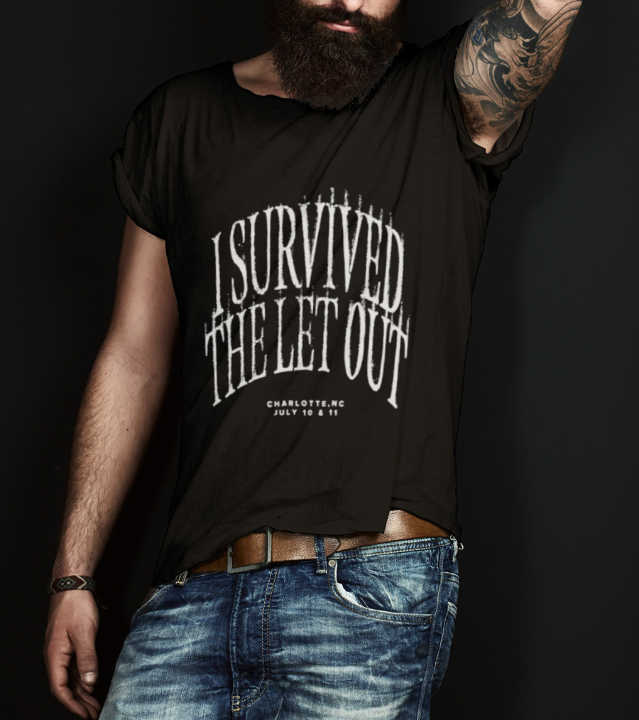 I Survived The Let Out Charlotte NC July 10 11 Concert Event J Cole T-Shirt