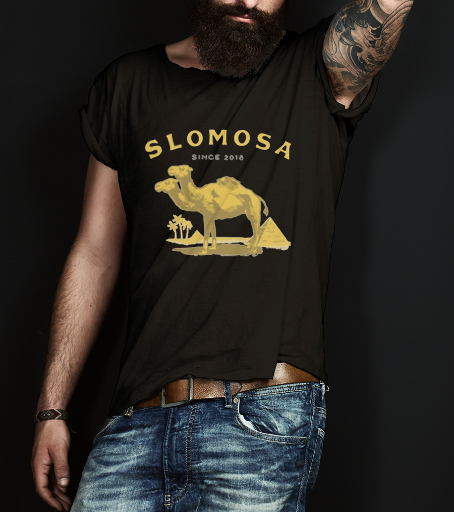 Slomosa Cigarette Since 2018 Camel And Pyramid Desert T-Shirt