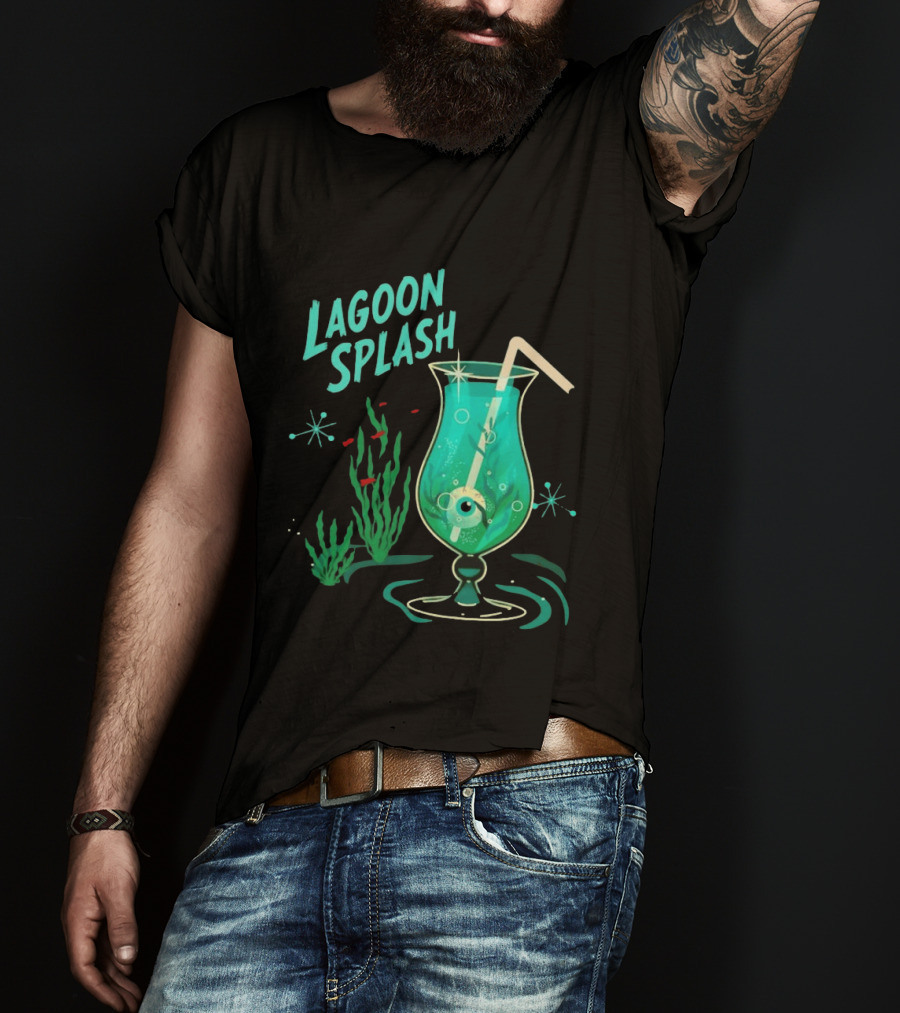Creature From The Black Lagoon Lagoon Splash Cocktail T-Shirt