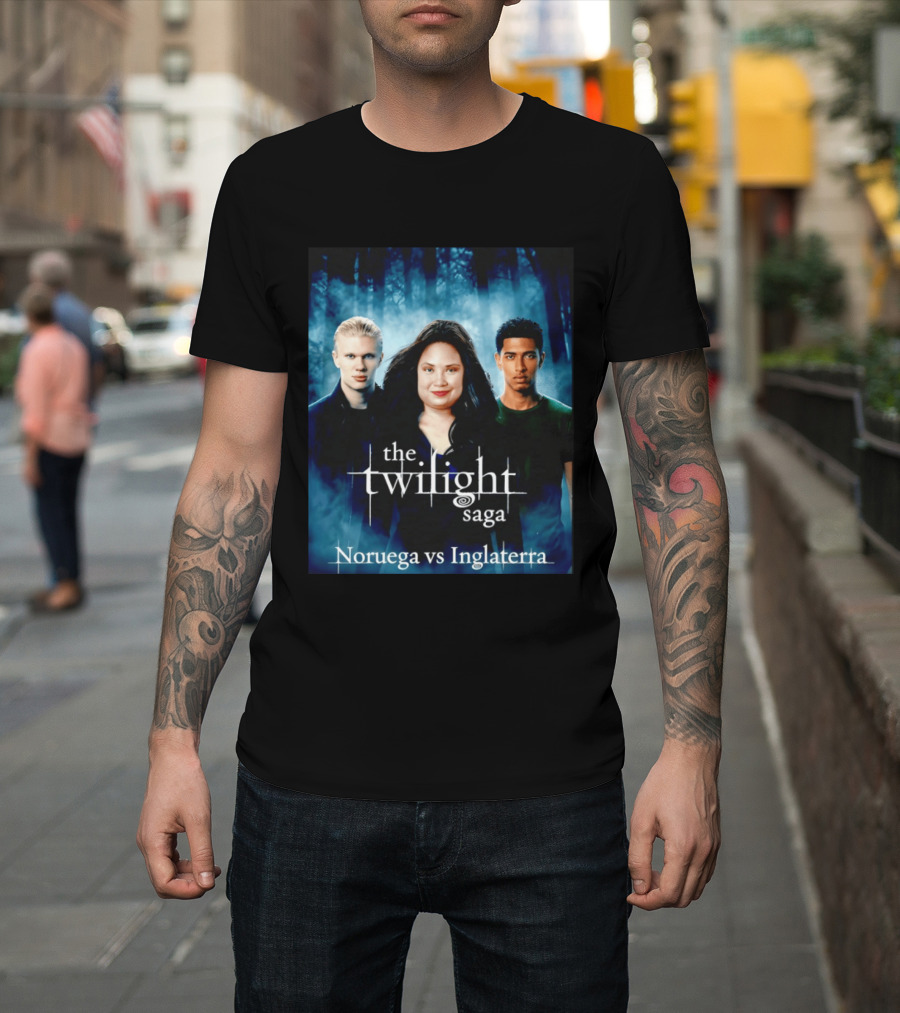Erling Haaland Jude Bellingham The Twilight Saga Noruega Vs Inglaterra T-Shirt