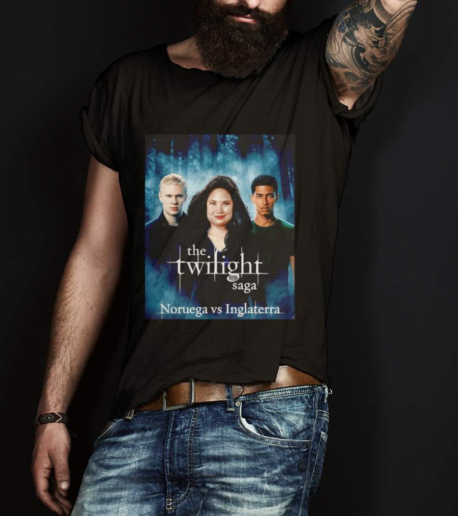 Erling Haaland Jude Bellingham The Twilight Saga Noruega Vs Inglaterra T-Shirt