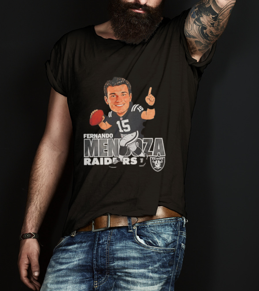 Fernando Mendoza Raiders 15 Football Player Raiders T-Shirt