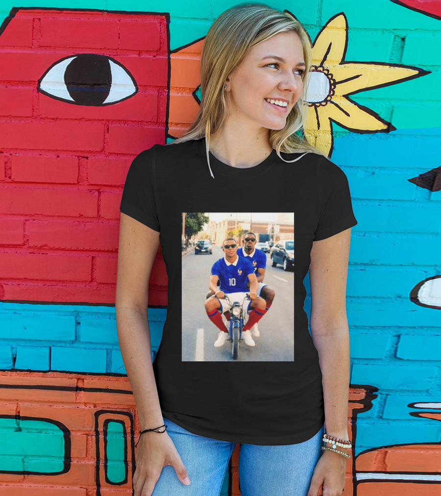 Kylian Mbappé Ousmane Dembélé France Team Jersey T-Shirt