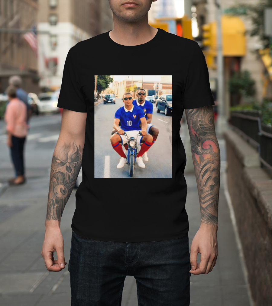 Kylian Mbappé Ousmane Dembélé France Team Jersey T-Shirt