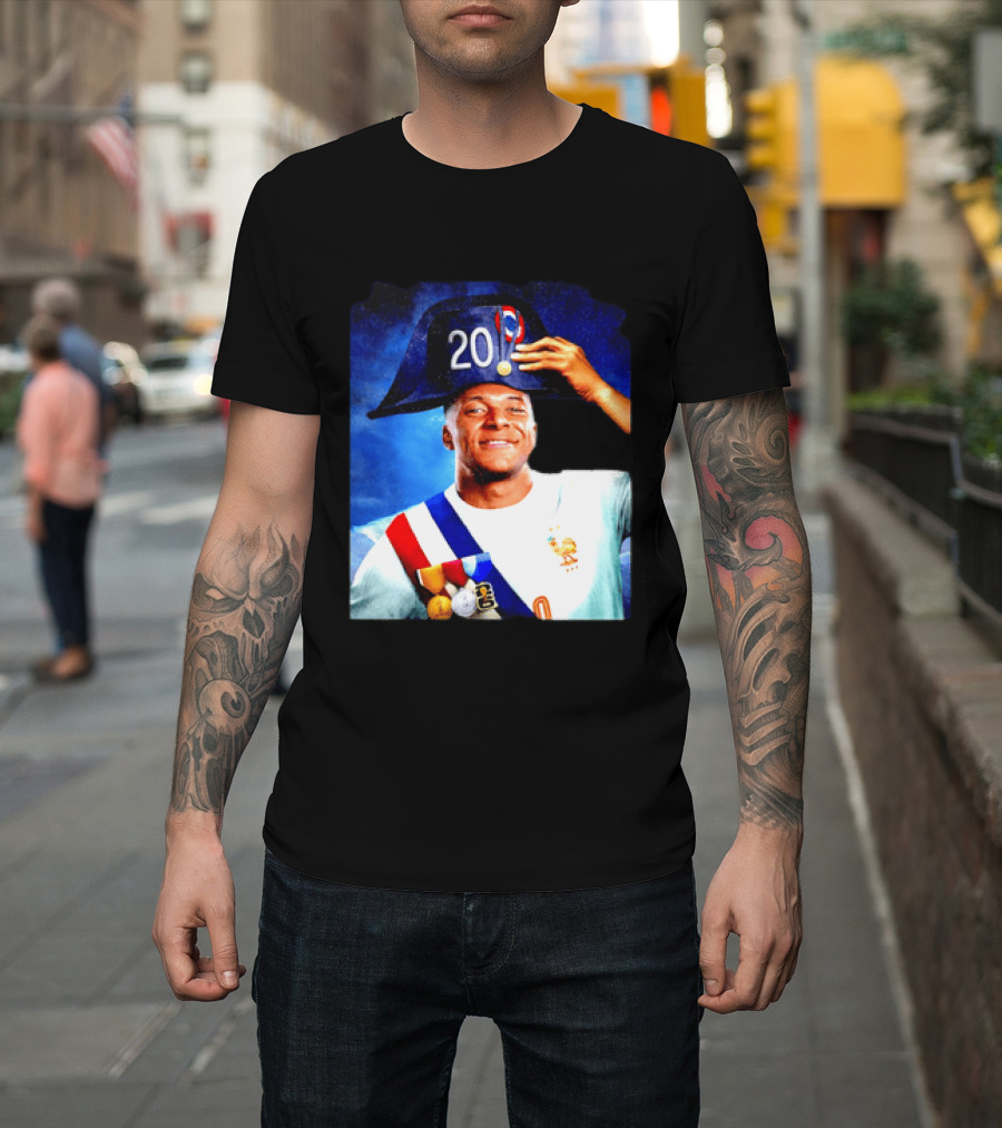 Kylian Mbappé France National Team 2026 Captain No 20 Napoleon Hat T-Shirt