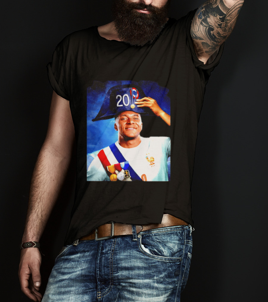 Kylian Mbappé France National Team 2026 Captain No 20 Napoleon Hat T-Shirt