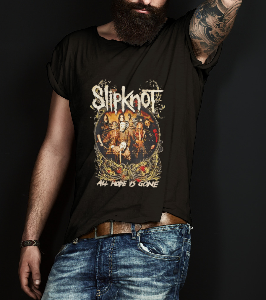 Slipknot All Hope Is Gone Band Concert Group Photo T-Shirt