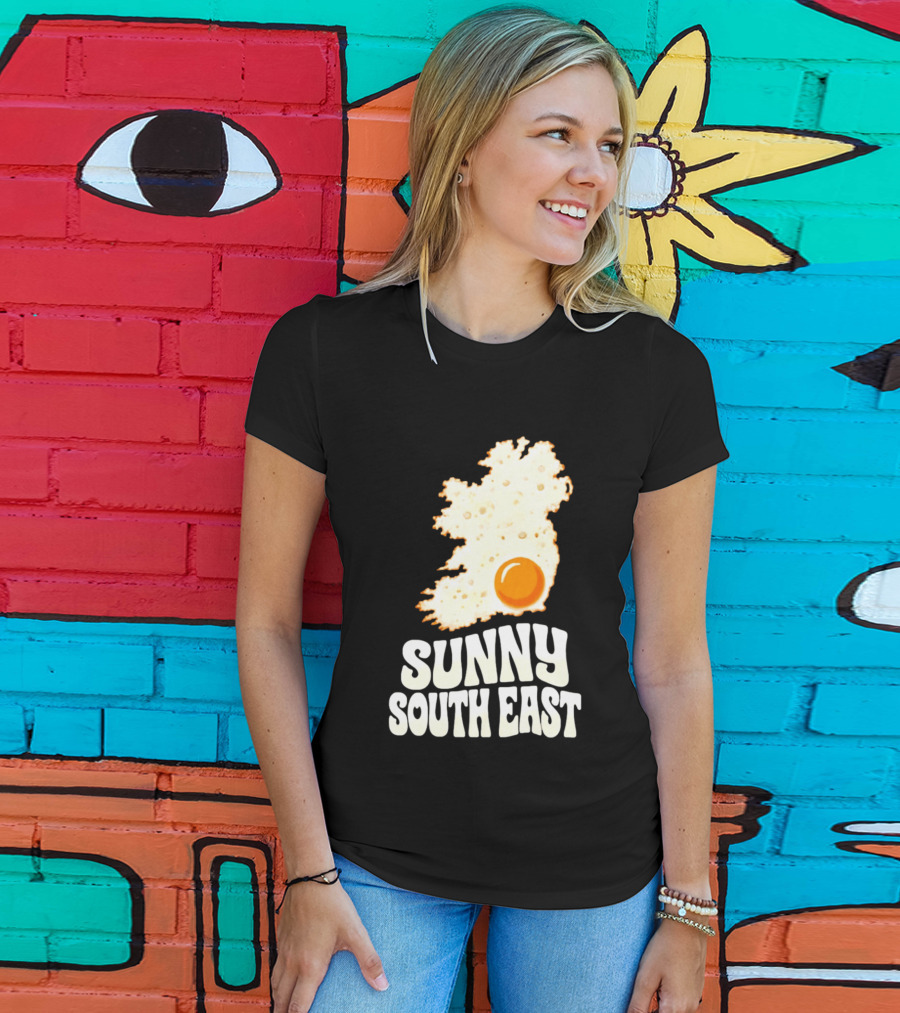 Sunny South East Ireland Fried Egg Map T-Shirt
