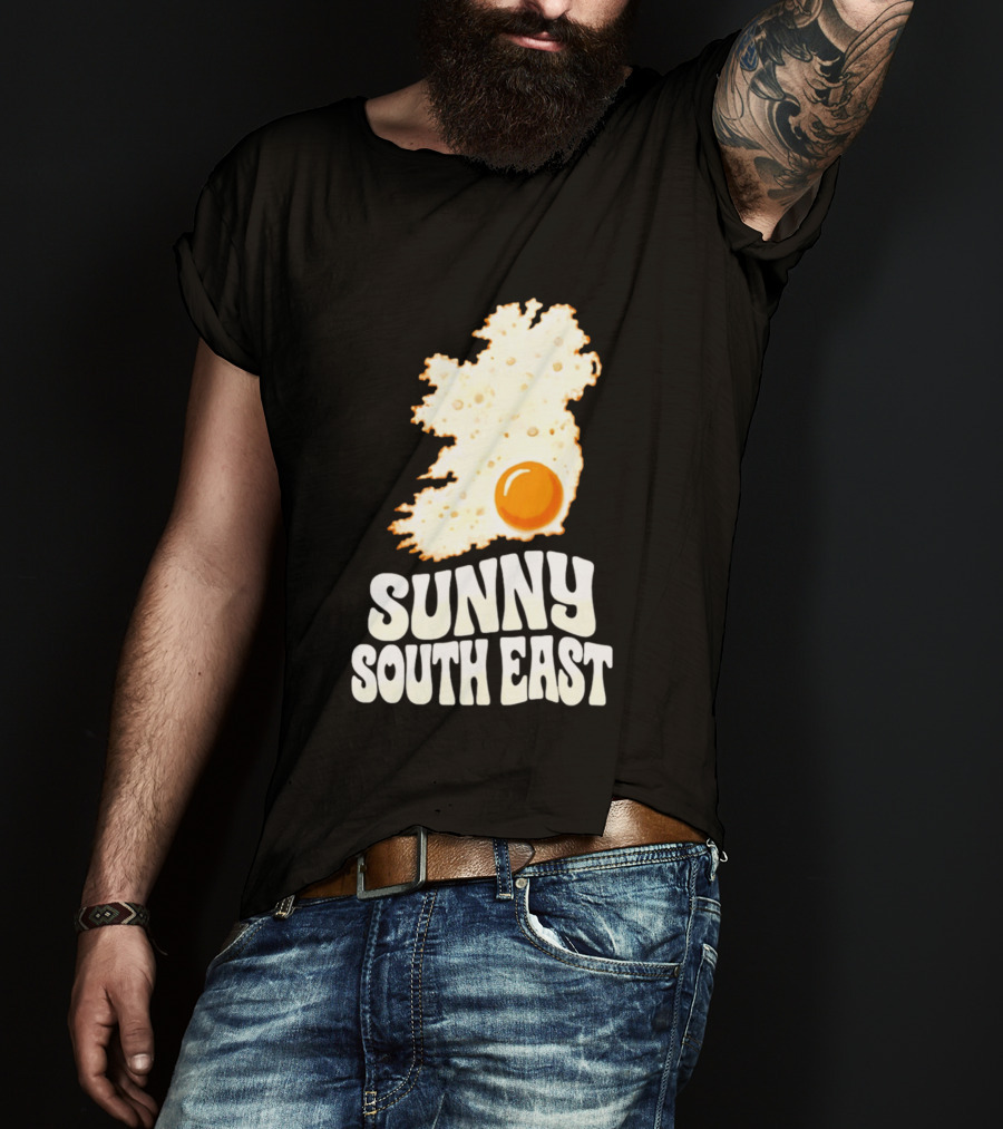 Sunny South East Ireland Fried Egg Map T-Shirt