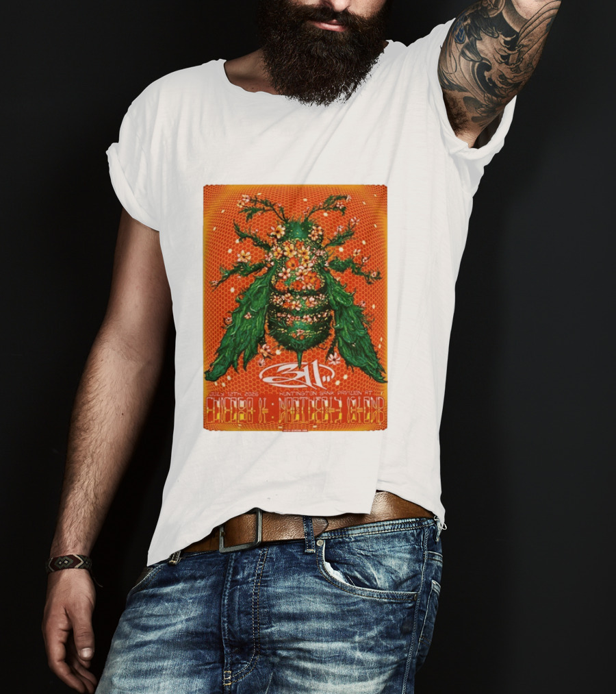 311 Chicago Illinois 2026 Huntington Bank Pavilion July 12 Floral Insect T-Shirt