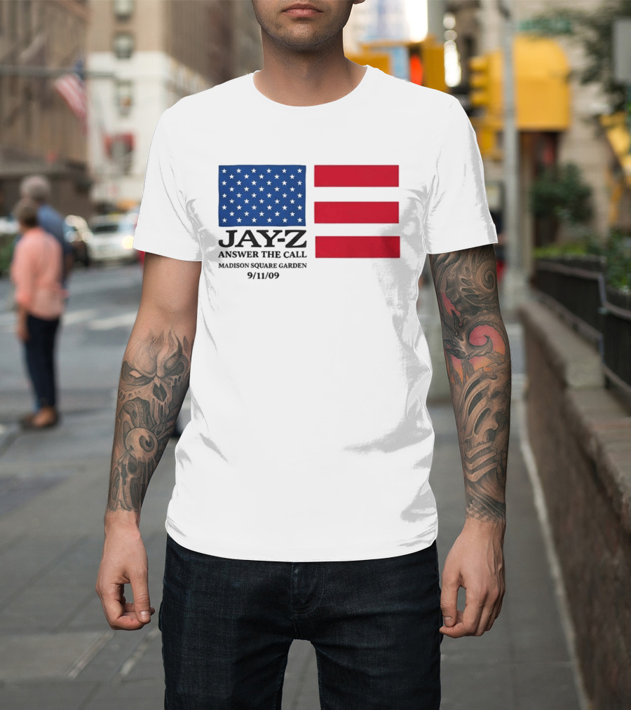 Jay Z Answer The Call Madison Square Garden 9/11/09 T-Shirt