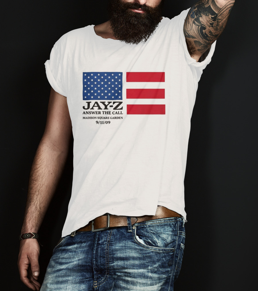 Jay Z Answer The Call Madison Square Garden 9/11/09 T-Shirt