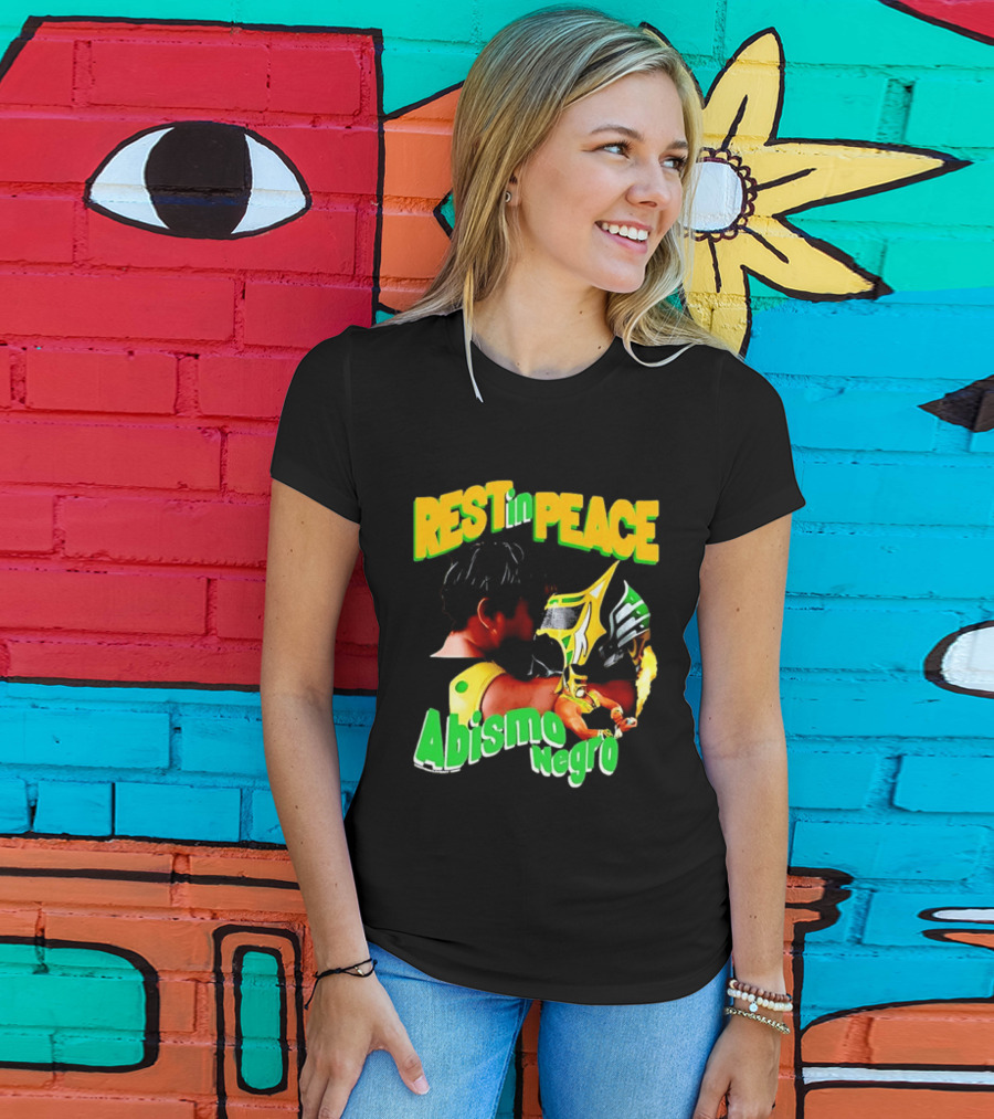 REST In PEACE Abismo Negro Lucha Libre AAA Professional Wrestling T-Shirt